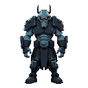 cyberpunk game boss, ghost in the shell style