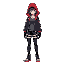cyberpunk woman with a jacket hood in the anime style of ghost in the shell. 