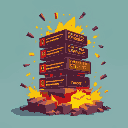data stack exploding with error messages