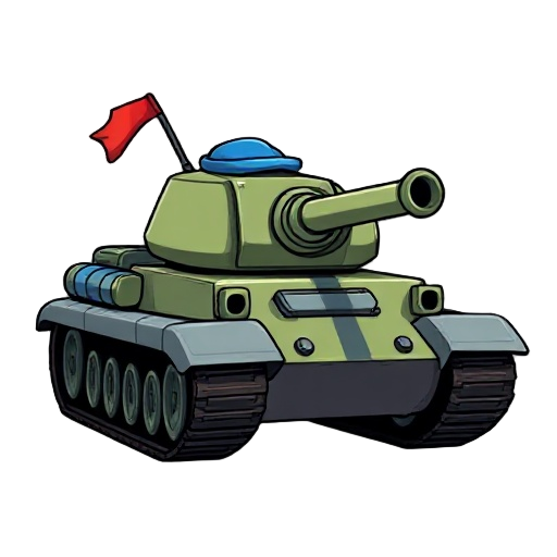 tank with blue hat
