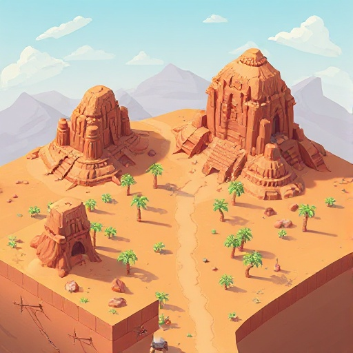 tilemap of the desert 2d