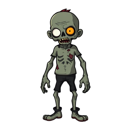 un zombie realista y terrorifico