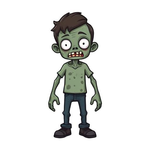 un zombie realista y terrorifico