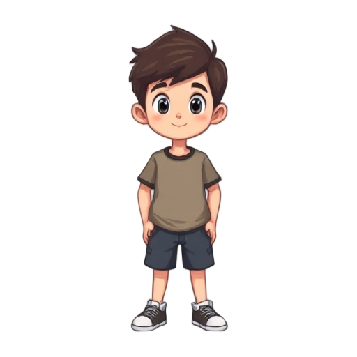 young boy, pixel