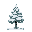 singular snow tree. create it so it can be used in a tile sheet