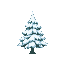 singular snow tree. create it so it can be used in a tile sheet