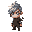 hair: silver streaked with dark veins, as if the curse threads through him. eyes: one normal and one glowing faintly, hinting at unnatural power. clothing: a mix of practical travel gear and remnants