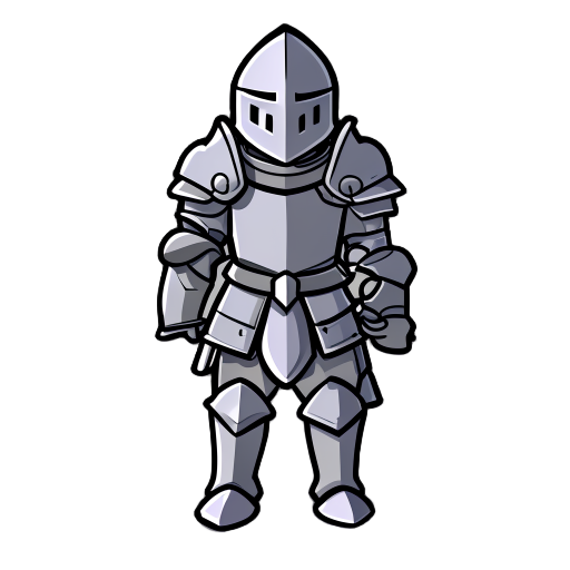 generate me a character sprite. a simple knight that i can use for rpg maker mz