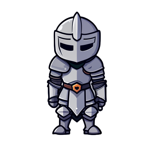 generate me a character sprite. a simple knight that i can use for rpg maker mz