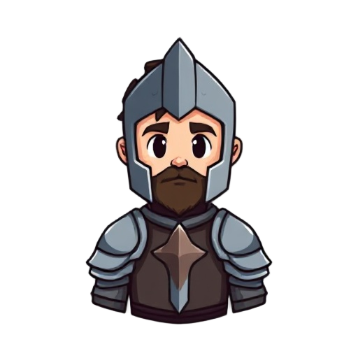 generate me a character sprite. a simple knight that i can use for rpg maker mz