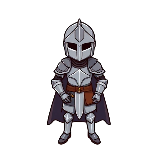 generate me a character sprite. a simple knight that i can use for rpg maker mz