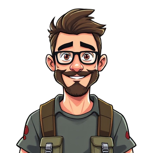 cool adult man with camp attire 