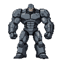 very muscular terminator robot man called thor