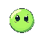 i need a slime for a top down game that is a circle with eyes looking towards its direction it is going