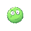 i need a slime for a top down game that is a circle with eyes looking towards its direction it is going