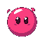 i need a slime for a top down game that is a circle with eyes looking towards its direction it is going