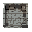 top-down view of a stealth action game level with grid-based tiles. the environment consists of stone floor tiles with various obstacles like wooden crates, metal boxes, and concrete walls forming a m