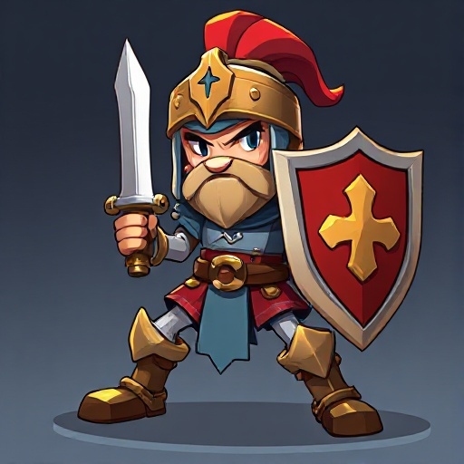 crusader with not background 
