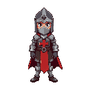 crusader with red cross