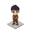 make a pixel character , a boy which look like ghibli style