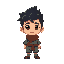 make a pixel character , a boy which look like ghibli style