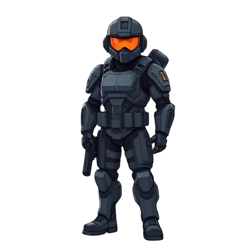 a futuristic soldier