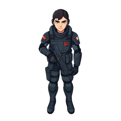 futuristic argentinian soldier
