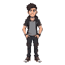 generate me a deppresed guy that havent sleep for days and is starving with eyes bag and kinda handsome