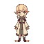 1girl, twintails, elf ears, mage robes, full body