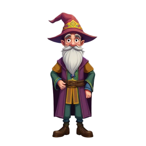 professor wizard of the 4 elements cloths of many colors