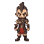 warrior chibi man like pokemon character