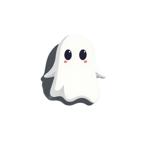 a simple cute ghost enemy 