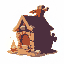small forge, side view