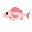 halibut , fish , npc , pink , side view