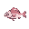 halibut , fish, pink , cute