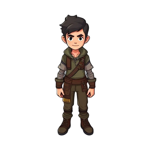 survival player top down game main character rpg