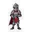 medieval knight in 32x64 resolution