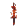 design a sword with the essence of blood and fire, merging these elements into a striking, cohesive visual theme. the blade should appear as though it is forged in fire, with molten textures 