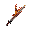 design a single diagonal sword with blood and fire, merging these elements into a striking, cohesive visual theme. the blade should appear as though it is forged in fire, with molten textures