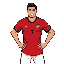 faça uma imagem que seja parecida com o cristiano ronaldo com a camisa de portugal