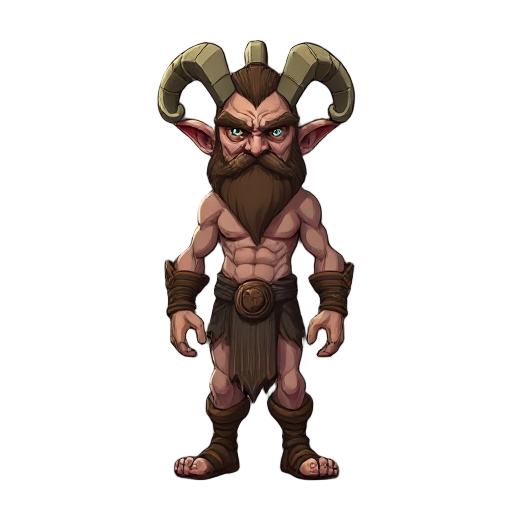crie uma folha de sprites do "satyr" de god of war 1