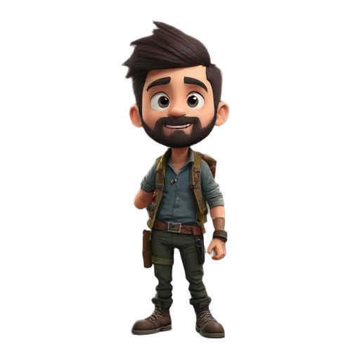 adventurer character like joel from the last of us games
