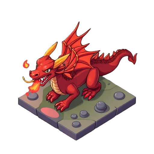 dragon red fire