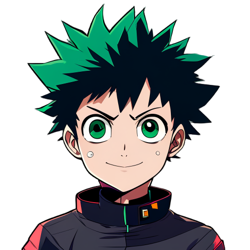 hero deku main character of my hero academia