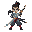 a curved katana