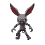 can you make a demonic bunny like humanoid walking towards the player with no face at all