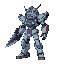 robot prototype with a blade