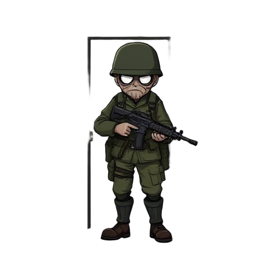 guts and blackpowder 1er régiment d'infanterie de ligne infantry officer hiding from the zombie trying to barge the door open