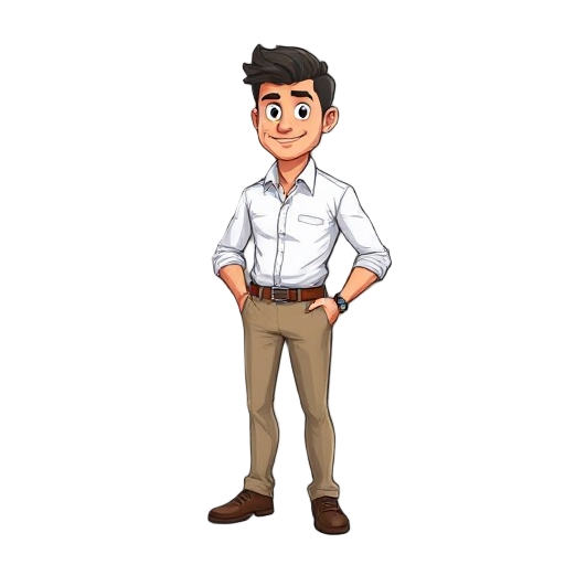 man in white dress shirt and khakis