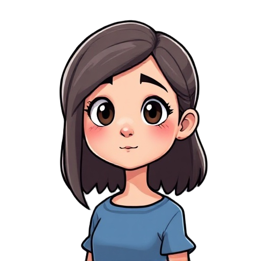 portrait of a girl looking forward